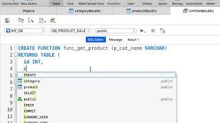 Function PostgreSQL Return Table with Spring Part 1/2