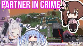 Pekora Show Shion Her Gatling Gun And Make Her Partner In Criime | Minecraft [Hololive/Eng Sub]