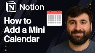 How to Add a Mini Calendar in Notion | Quick Tutorial 2025