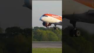 Easyjet A319 Arrival Manchester Airport #shorts