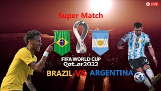 argentina vs brazil live Football match 2022 efootball pes 21 gameplay #121