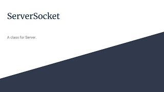 Advance Java Tutorial 03 ServerSocket class and echoing program