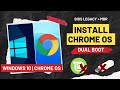 NEKAT !!! INSTALL CHROME OS DUAL BOOT WINDOWS 10 | BIOS LEGACY + MBR | NO LINUX MINT - NO FLASH DISK