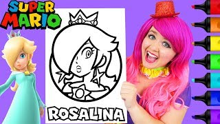 Coloring Rosalina Super Mario Nintendo Coloring Page Prismacolor Markers | KiMMi THE CLOWN
