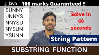Pattern in string using substring | ICSE computer | looping in Java ICSE Patterns in java