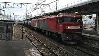 【2019/12/26･宇都宮線を走る貨物列車】1070ﾚ(石油返空･郡山→千葉貨物) 宇都宮駅通過