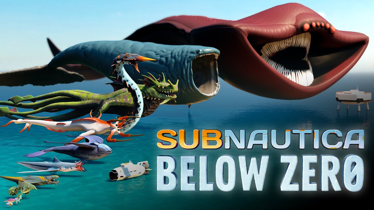 3D Actual Size Of Subnautica And Below Zero ALL LEVIATHANS | 3D Size ...