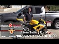 Swapping-Out The Battery in my 07 Suzuki GSX-R 1000 Motorcycle W/Paul Henderson 4-6-2022