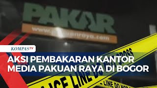 Kantor Media Pakuan Raya Dibakar, Saksi Ungkap Aksi Dua Orang Tak Dikenal Siram Bensin