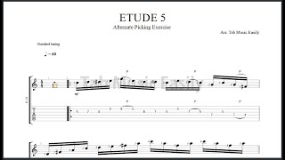 Alternate Picking Exercise - ETUDE 5