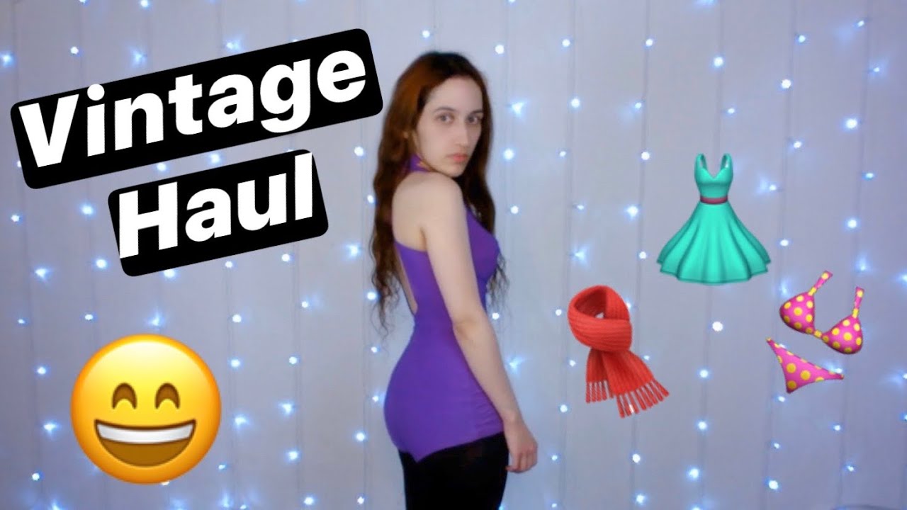 Try On Vintage Clothing Haul Youtube