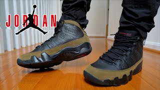 JORDAN 9 OLIVE REVIEW \u0026 ON FEET