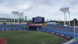 20201018 東大-立教1回戦 引分け 同時応援歌校歌斉唱エール交換 東京六大学野球秋季リーグ戦