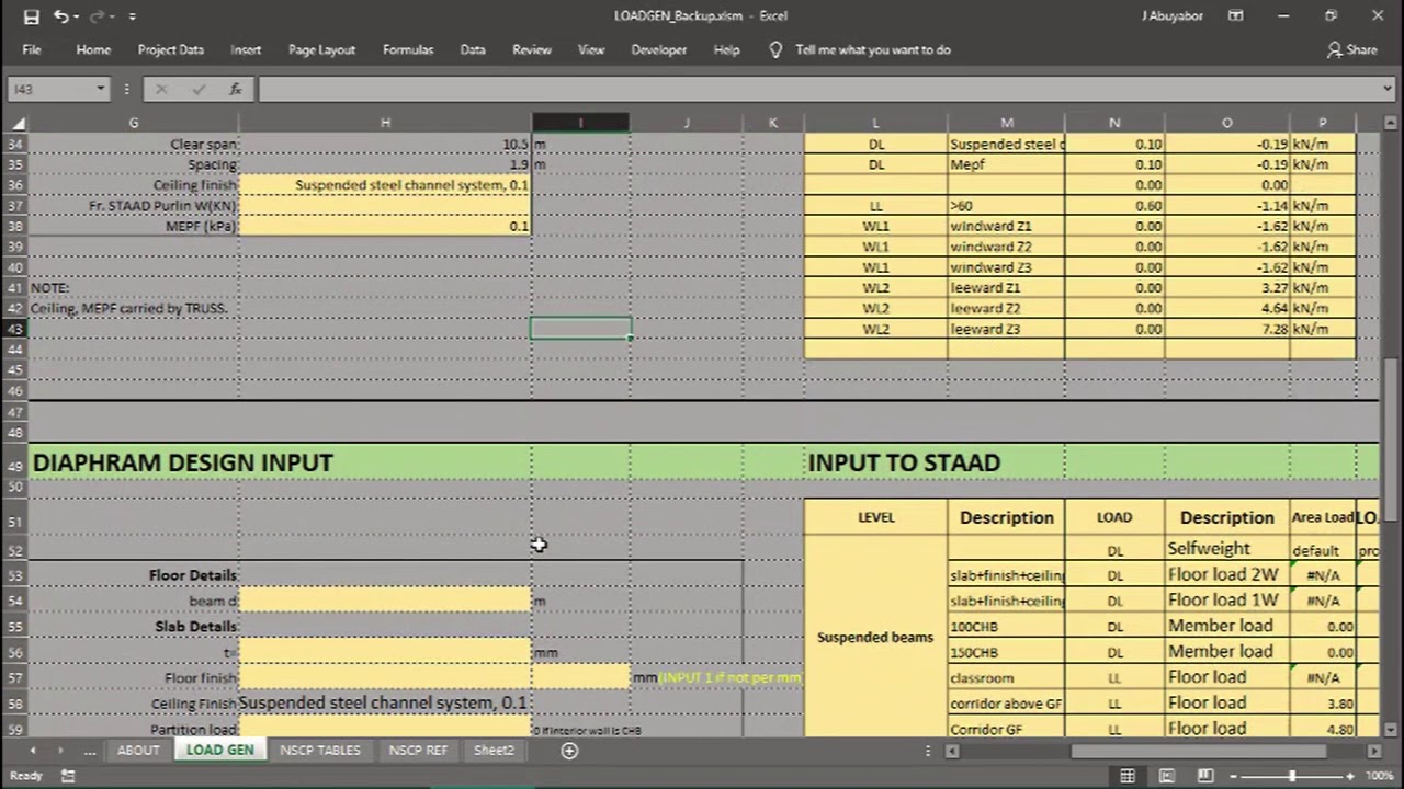 Staad Pro Load Generation Youtube