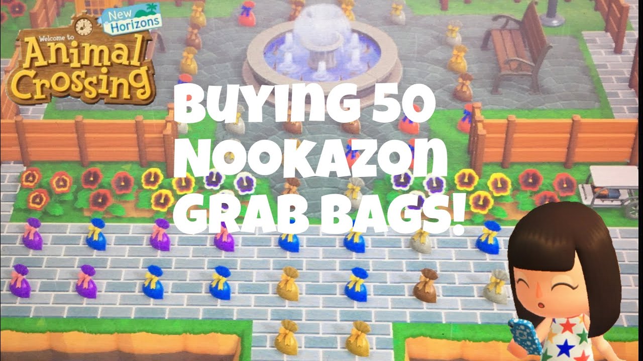 Buying 50 Mystery Grab Bags On Nookazon Animal Crossing New Horizons