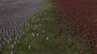 30000 SPARTANS vs 30000 WILDMEN - Ultimate Epic Battle Simulator