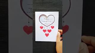 Easy & Beautiful White Paper Handmade Valentine's Day Card Making 2023 | #shorts #shortsfeed #short