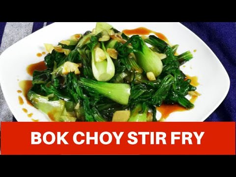 Recipe for stir-fry with bok choy