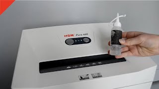 Document Shredder HSM SECURIO How to oil document shredders