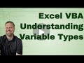 Excel VBA - Understanding Variables