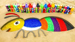 Experiment: How to make Rainbow Giant Ant with Orbeez, Fanta, Coca Cola vs Mentos and Popular Sodas