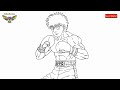 como dibujar a ippo makunouchi how to draw ippo makunouchi