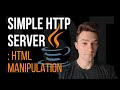 Simple HTTP server in Java - HTML manipulation