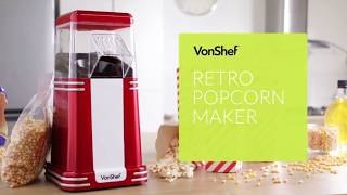 VonShef Retro Popcorn Maker