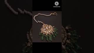 Jaibaisa RajasthaniTikaDesign KundanTika PolkiTika Bridal jewellery GoldJewellery WeddingJewellery