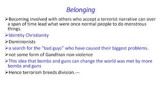 Understanding Terrorism Presentation 1