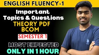 English Fluency One shot Video semester 1 DU SOL for All Courses