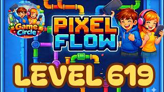 Pixel flow© - Level 619 - solution