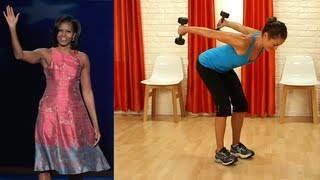 Michelle Obama Arm Workout, Toned Biceps and Triceps, Fit How To