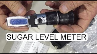 UNBOXING PORTABLE REFRACTOMETER 0-90% BRIX SUGAR LEVEL