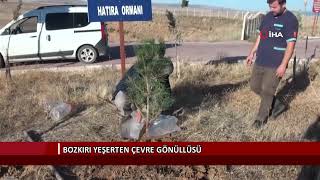 Bozkırı yeşerten çevre gönüllüsü