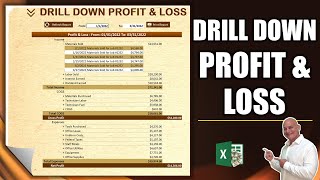 How To Create A Drill Down Profit \u0026 Loss Statement In Excel From Scratch [+ FREE DOWNLOAD]