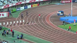 第106回日本選手権NCH女子100m決勝 (+0.6m/s)