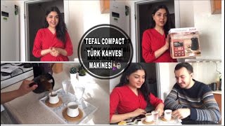 TEFAL KÖPÜKLÜM COMPACT TÜRK KAHVESİ MAKİNESİ 💁🏻‍♀️☕️ | KUTU AÇILIM VE İLK KULLANIM 🎉