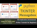 Message box in Python Tkinter, Tkinter Python Message box, Python Tkinter Popup Message box, Tkinter