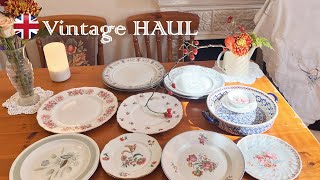 毎日の食事を特別にするヴィンテージ食器の魅力/ 断捨離 / 秋のお花アレンジ / Vintage HAUL