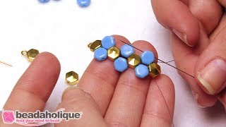 How to Use Cymbal Bead Substitutes and Side Beads in Bead Weaving