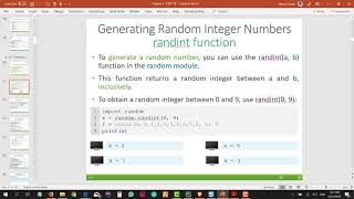 CPIT110 Chapter 4 (#41): 4.3 Generating Random Numbers