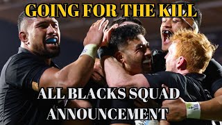 ALL BLACKS SQUAD ANNOUNCEMENT VS SOUTH AFRICA RWC WARM UP | RUGBY WORLD CUP