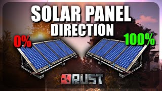 Maximize Your Solar Panels with the BEST Direction \u0026 Angle [RUST]