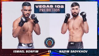 Ismael Bonfim vs Nazim Sadykhov - UFC Vegas 102 Prediction \u0026 Breakdown