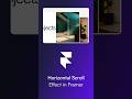 @FramerHorizontal Scroll Effect in 60 Seconds