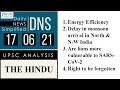 THE HINDU Analysis, 17 June 2021 (Daily Current Affairs for UPSC IAS) – DNS