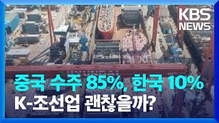 두 달 연속 수주점유율 10%대…K 조선 괜찮나? / KBS  2024.06.11.