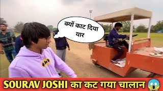 @Sourav Joshi Vlogs Ka Kat Gya Challan फैन रोने लगा @Piyush Joshi Gaming #shorts #attitude #souravjo