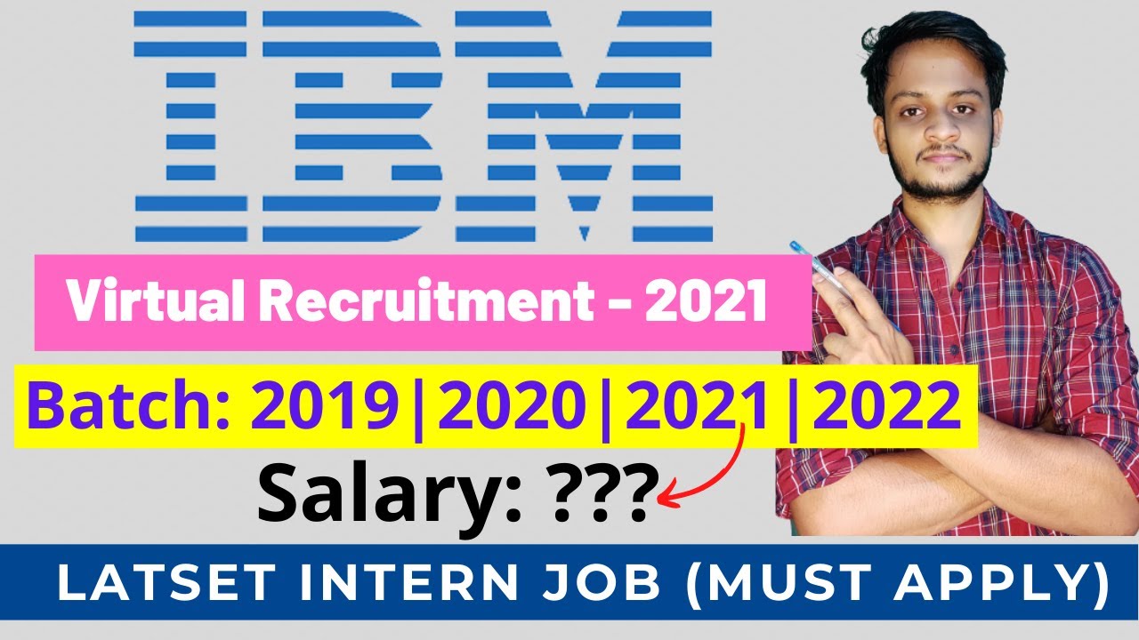 IBM Freshers Recruitment 2021 | Any Bachelor's Degree & Branch ...